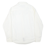 NAUTICA Mens White Button-Down Shirt L Classic Cotton Blend Long Sleeve
