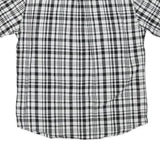 LEVI'S Mens Black & White Check Shirt XL Short Sleeve Button Pocket Casual
