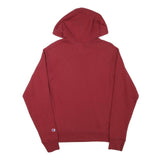 CHAMPION Mens Maroon Hoodie S Cotton Blend Pullover Casual Sportswear