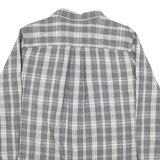 THE NORTH FACE Womens Grey & White Check Shirt M Cotton Blend Casual Long Sleeve