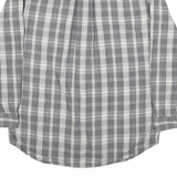 THE NORTH FACE Womens Grey & White Check Shirt M Cotton Blend Casual Long Sleeve