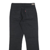 LEVI'S 505 Womens Black Regular Straight Denim Medium W26 L28 Cotton Blend Zip