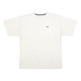 REEBOK Mens White Casual T-Shirt XL Short Sleeve Crew Neck Logo