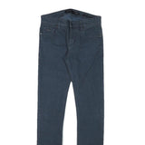 GUESS Mens Slim Blue Cotton Blend Trousers W29 L33 Stylish Zip Closure