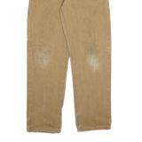 DICKIES Mens Regular Fit Beige Denim W34 L34 Workwear Zip Closure Jeans