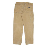 DICKIES Mens Regular Fit Beige Denim W34 L34 Workwear Zip Closure Jeans