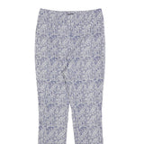 PHASE EIGHT Womens Cotton Blend Blue & White Slim Skinny Trousers W26 L27
