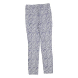 PHASE EIGHT Womens Cotton Blend Blue & White Slim Skinny Trousers W26 L27