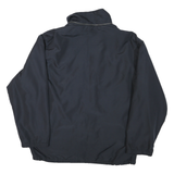KAPPA Mens Black Reversible Zip Jacket S Synthetic Plain Lightweight Sportswear