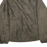 THE NORTH FACE Womens Grey Fleece Jacket L Polyester Zip Outdoor Casual Warm