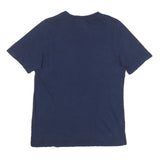 ADIDAS Mens Navy Blue Graphic Crew Neck Short Sleeve T-Shirt S Casual Cotton