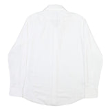 BOSS Mens White Shirt M Cotton Blend Classic Fit Button Down Collar Long Sleeve