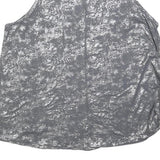 ALL IN MOTION Womens Grey Printed Sleeveless Top M Activewear Lightweight