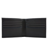 Bifold Wallet in Black & Cobalt Blue