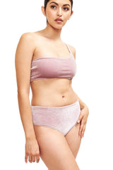 Serena Hipster Bikini Bottom Blush Velvet