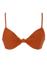Olivia Bralette Bikini Top with Adjustable Straps - Pumpkin