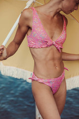 Bikini Top Ohau - Pink Mallow Romance