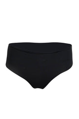 Black Mid-Rise Hipster Bikini Bottom