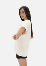 Muscat - Bold Shoulder Tee - Powder