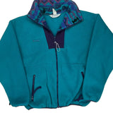 Made In USA Columbia Fleece Jacket - Large Blue Polyester