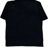 Kappa Polo Shirt - Medium Black Cotton