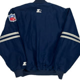 Dallas Cowboys Starter Football Varsity Jacket - Large Navy Nylon