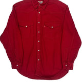 Levis Denim Shirt - Medium Red Cotton