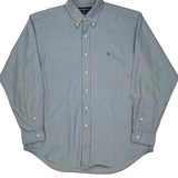 Blake Ralph Lauren Shirt - Large Gray Cotton