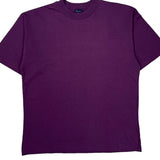 Blank Daniel Hechter Single Stitch T-Shirt - XL Purple Cotton