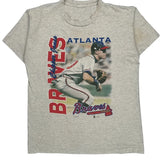Atlanta Braves Champion Graphic T-Shirt - Medium Multicoloured Cotton