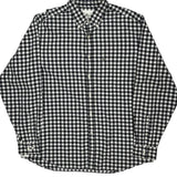 Lacoste Checked Shirt - 2XL Black & White Cotton