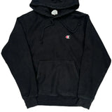 Reverse Weave Champion Hoodie - Small Black Cotton