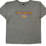 Los Angeles Lakers Nike Graphic T-Shirt - Medium Gray Cotton