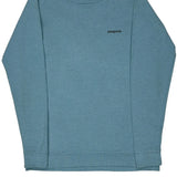 Responsibili-Tee Patagonia Graphic Long Sleeve T-Shirt - XS Blue Cotton Blend