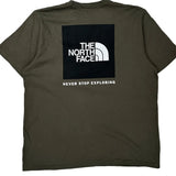 Never Stop Exploring The North Face T-Shirt - XL Green Cotton