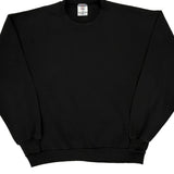 90'S Blank Made In USA Jerzees Sweatshirt - XL Black Cotton Blend