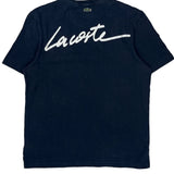 Lacoste Spellout T-Shirt - Large Navy Cotton