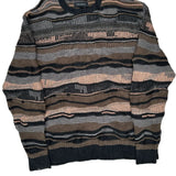 Pacsun Striped Sweater - XL Multicoloured Acrylic
