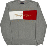 Tommy Hilfiger Sweatshirt - Large Gray Cotton