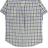 Tommy Hilfiger Checked Short Sleeve Shirt - Large White Cotton