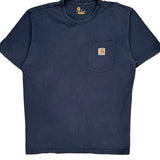 Carhartt T-Shirt - Medium Navy Cotton