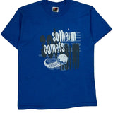 Fruit Of The Loom Single Stitch T-Shirt - Medium Blue Cotton Blend