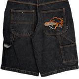 Bx Graphic Denim Shorts - 36W 12L Black Denim
