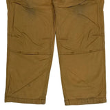Carhartt Double Knee Carpenter Pants - 34W 30L Brown Cotton