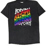 Joseph And The Amazing Technicolor Dreamcoat Tultex Graphic T-Shirt - Large Black Cotton