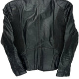 Protech Motorcycle Leather Jacket - Medium Black Leather