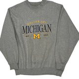 Michigan Wolverines Lee Sport College Sweatshirt - Large Gray Polyester Blend