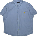 Polo By Ralph Lauren Striped Short Sleeve Shirt - 2XL Blue Cotton