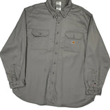 Carhartt Shirt - 2XL Gray Cotton Blend
