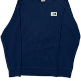 The North Face Sweatshirt - Large Blue Cotton